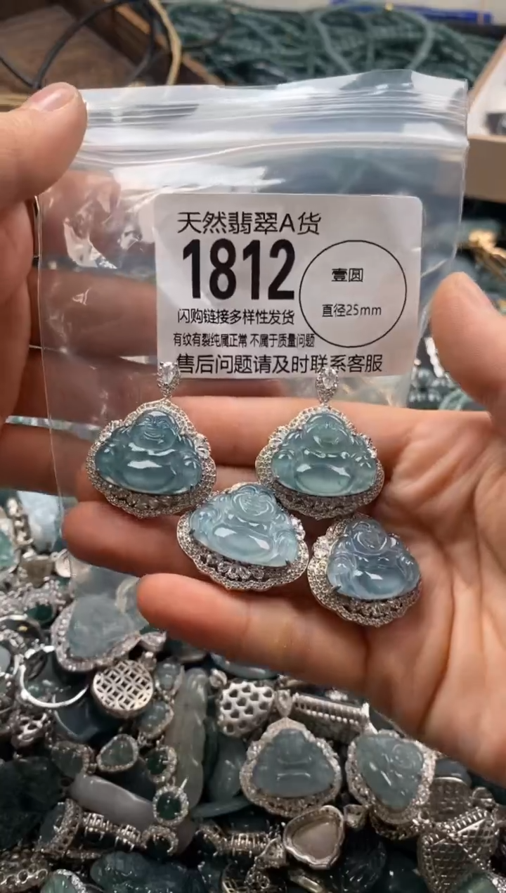 【闪购商品】翡翠颈饰未镶嵌多样性发其一1812