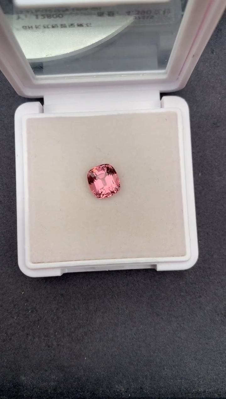 未镶嵌珠宝半成品碧玺4.3ct粉碧玺 定制  GE
