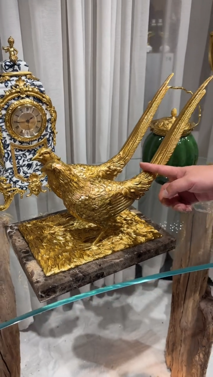 【闪购商品】摆件RA730法式纯铜火鸟摆件