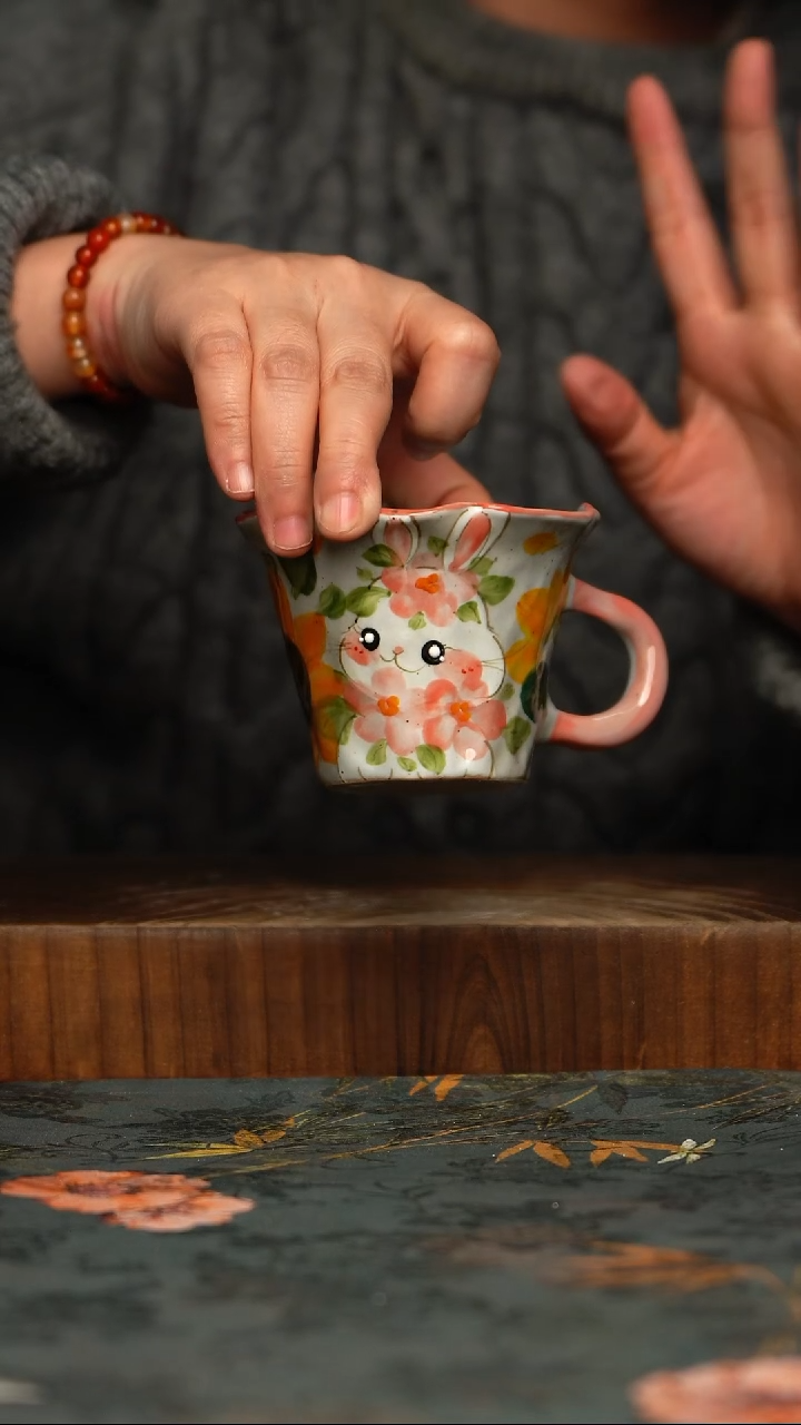 瓷片釉下彩手工手绘同款