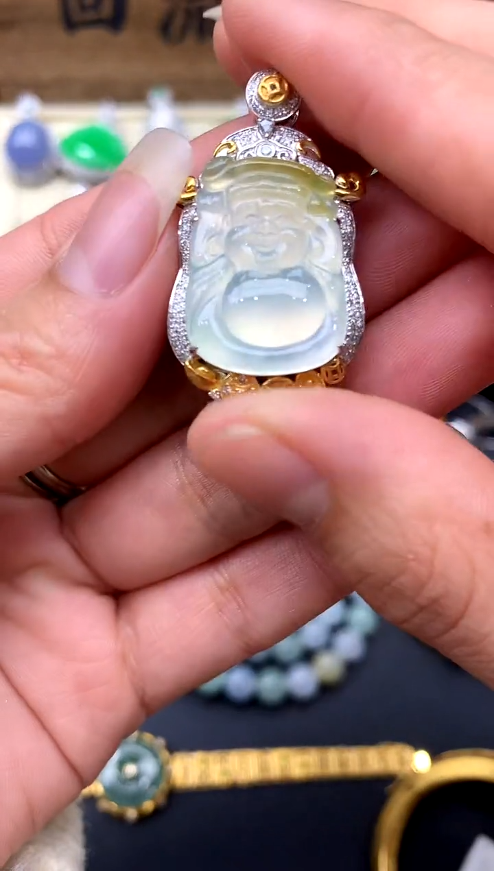 【闪购商品】翡翠颈饰18K金镶嵌363-中国好珍宝