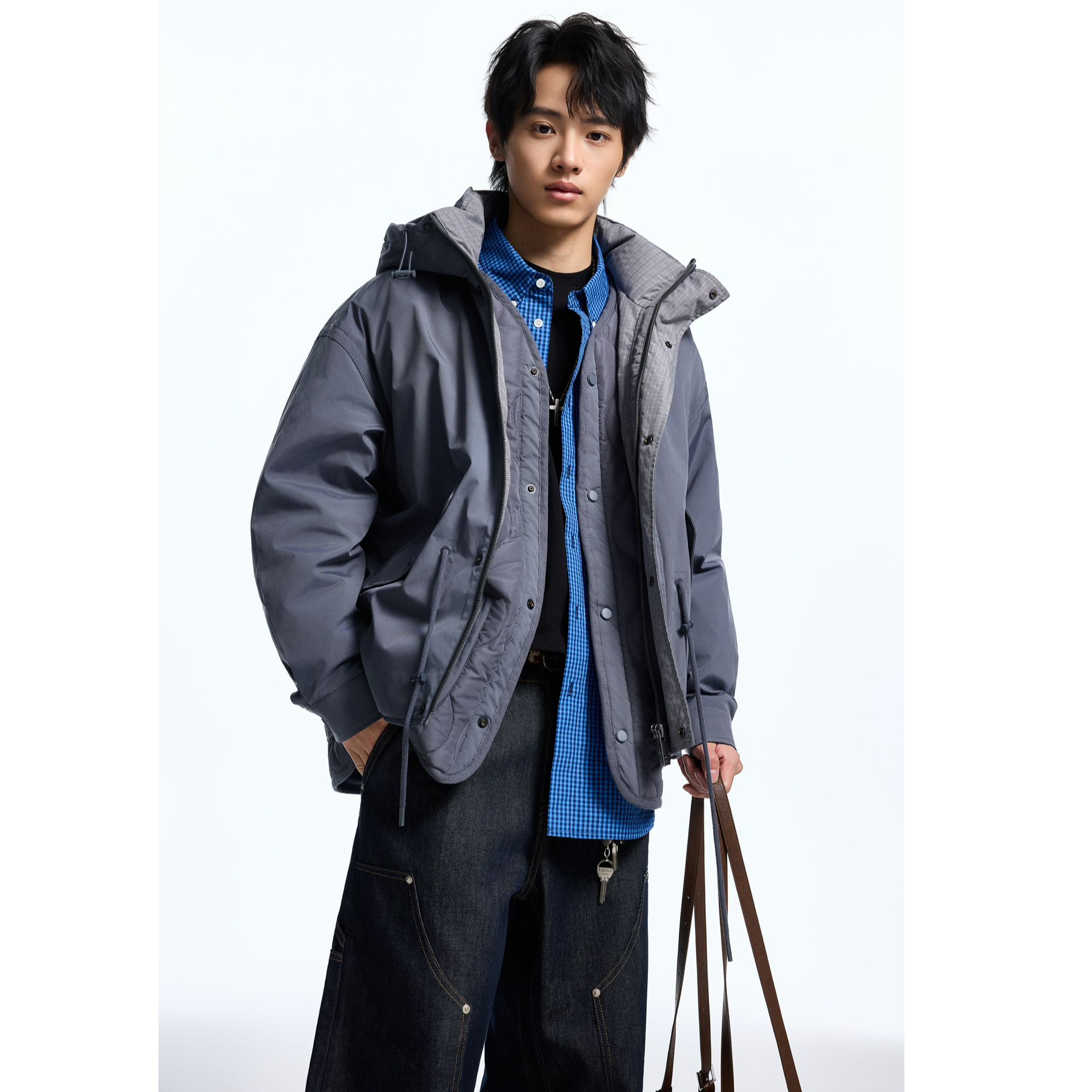 鑫燃Kiki 简约气质工装风90白鸭绒羽绒服 0001 YLZ