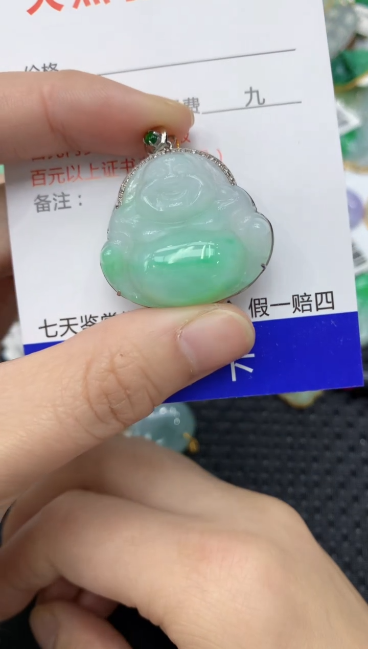 【闪购商品】翡翠颈饰18K金镶嵌11111111111