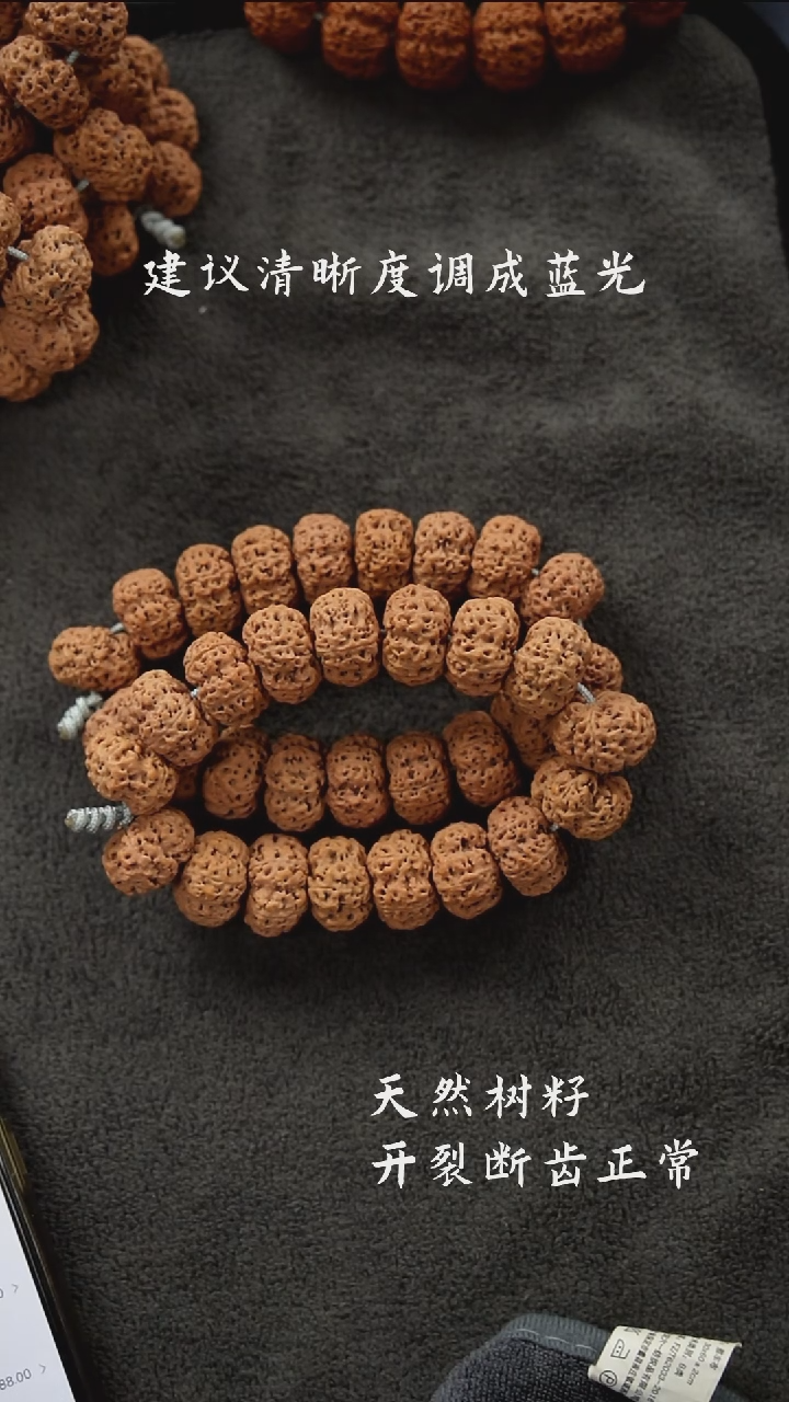 金刚菩提手串五星双龙夹板大金刚超头23.699