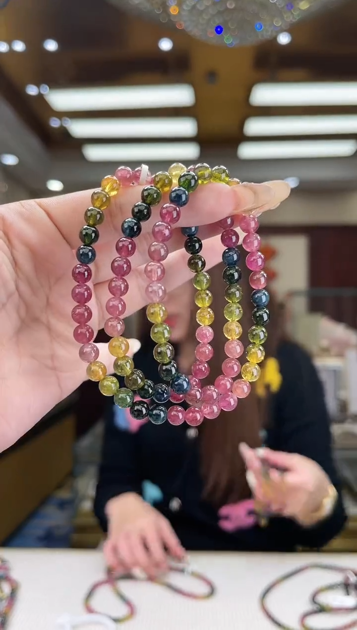 【闪购商品】碧玺/未镶嵌6mm+碧玺多圈多样性发货48