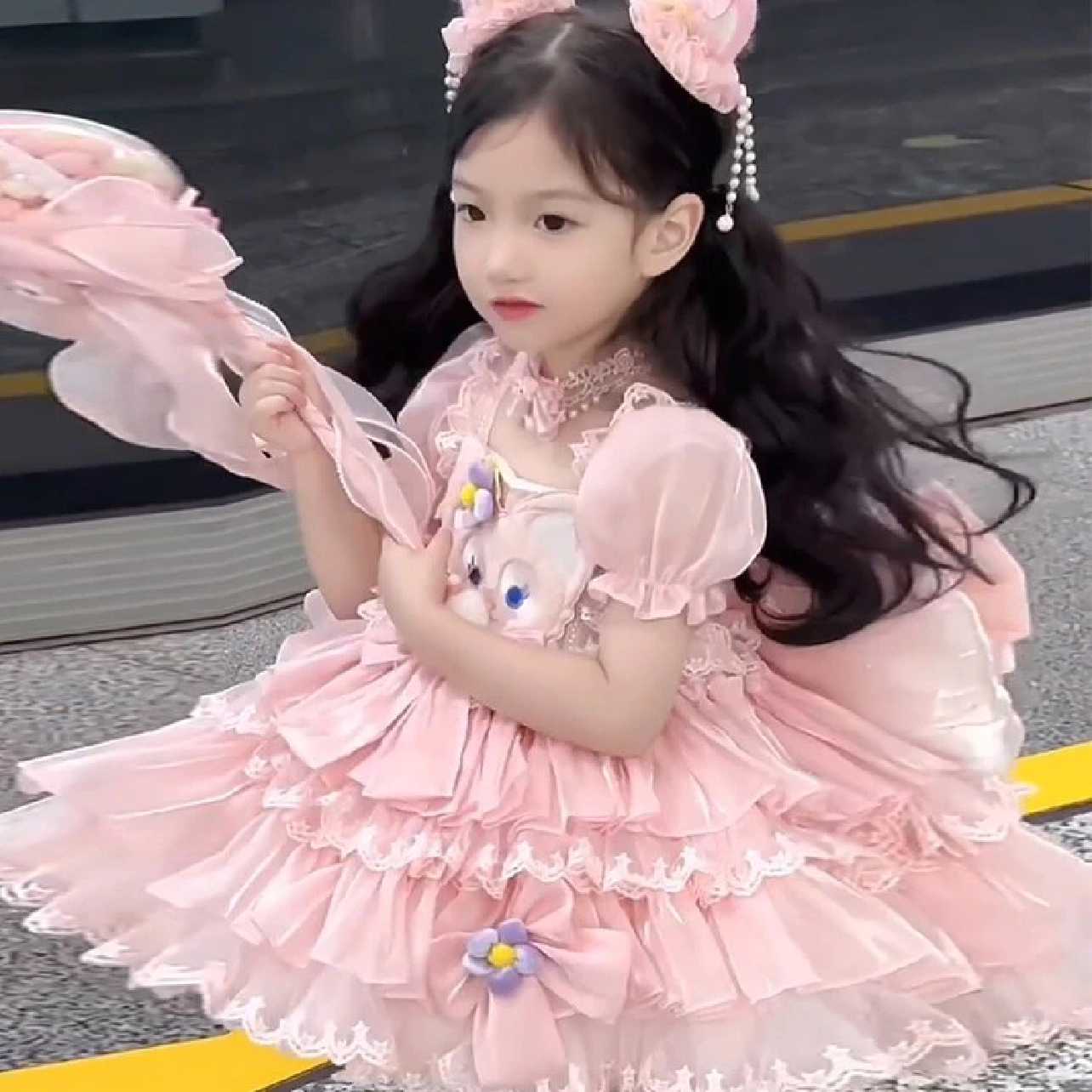 2025洛丽塔女宝宝公主裙新款洋气玲娜贝尔夏装连衣裙女童甜美