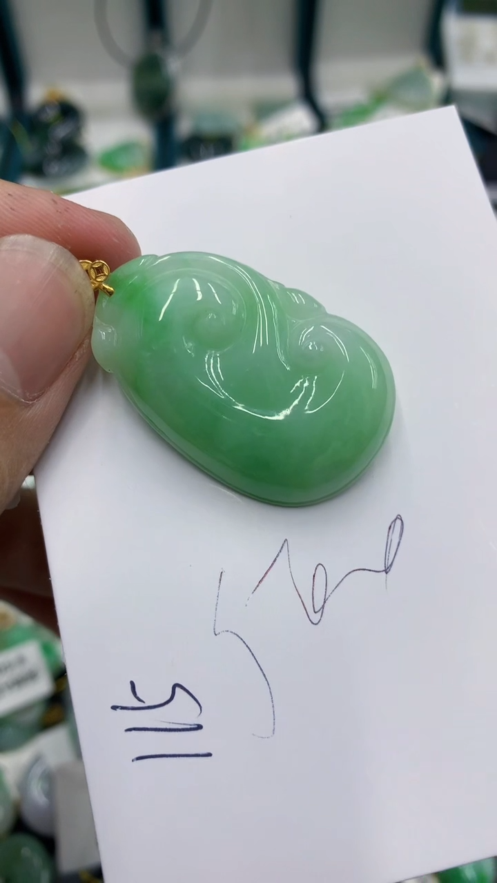 【闪购商品】翡翠颈饰18K金镶嵌号链接1111111111