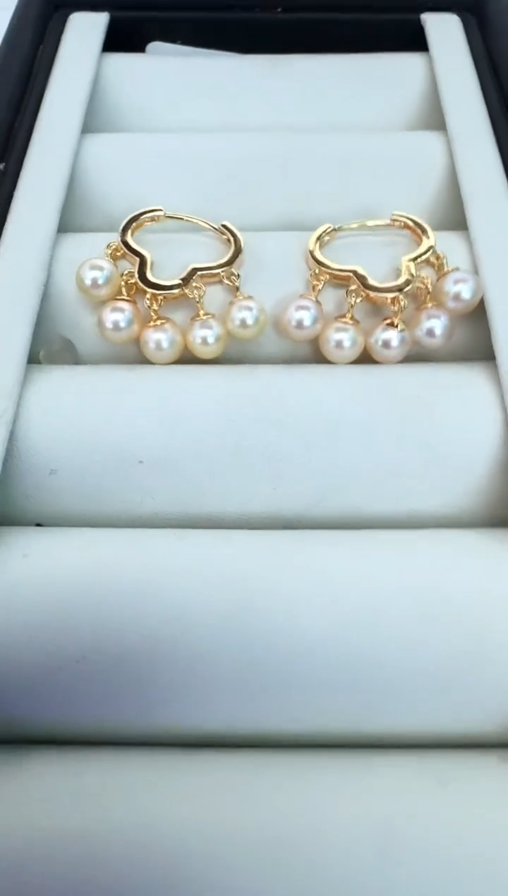 【闪购商品】海水珍珠耳饰银S925镶嵌耳扣