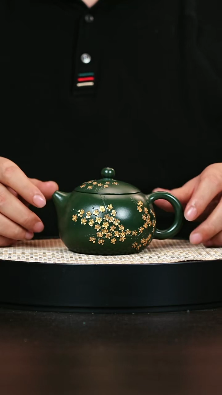 茶壶紫砂西施 绿泥