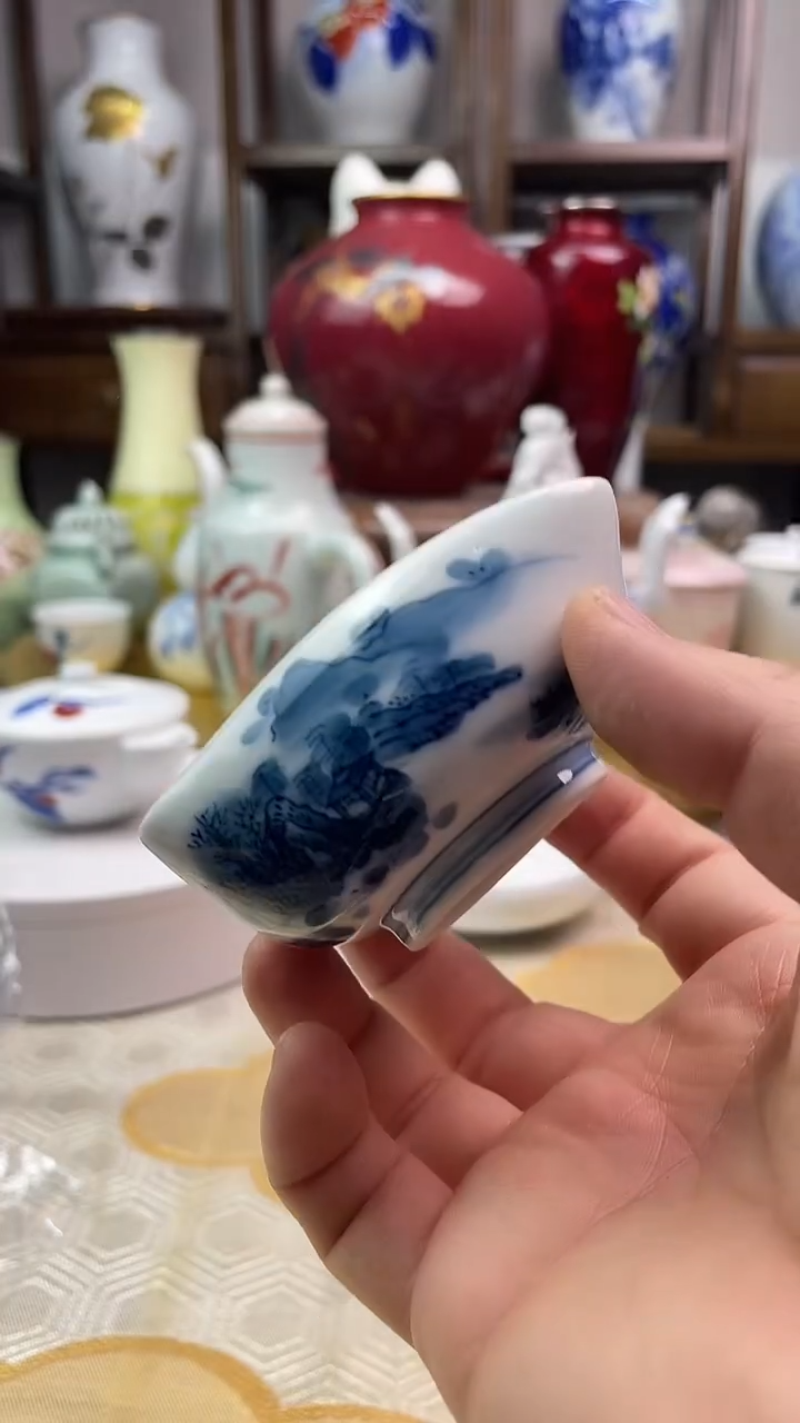 【闪购商品】盘田万手绘青花公道