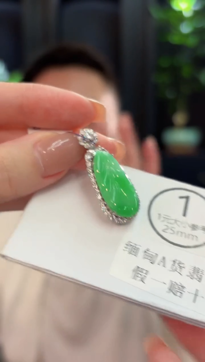 颈饰未镶嵌翡翠 缅甸A货/支持复检/一件