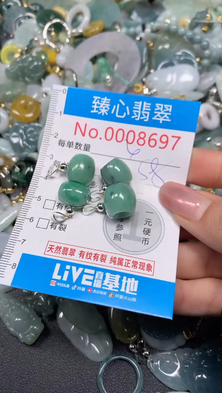 【闪购商品】翡翠颈饰未镶嵌含绳0008697