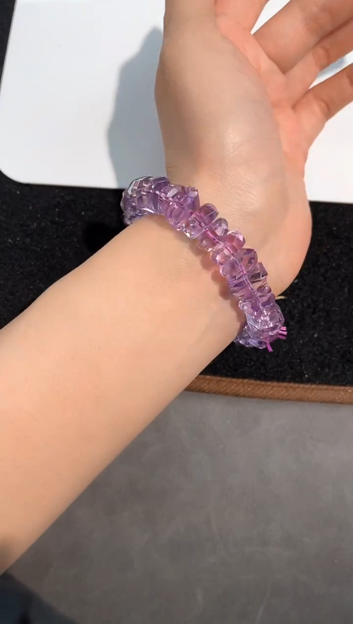 【闪购商品】紫晶手链未镶嵌39号巴西紫水切面款