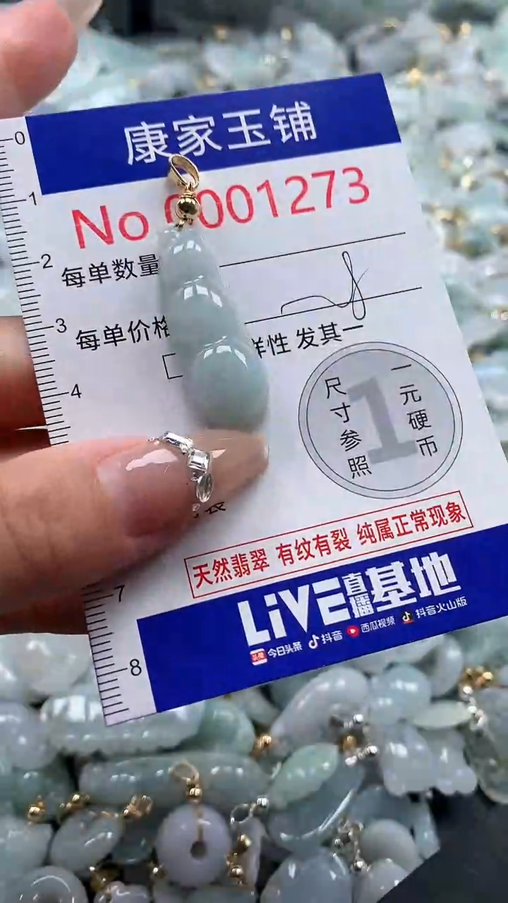 翡翠未镶嵌吊坠(不含链)1273