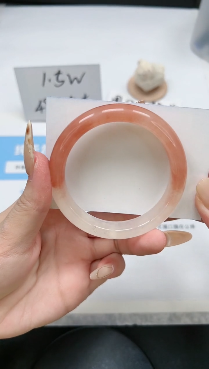 【闪购商品】石英质玉手镯未镶嵌51/桃花56.8