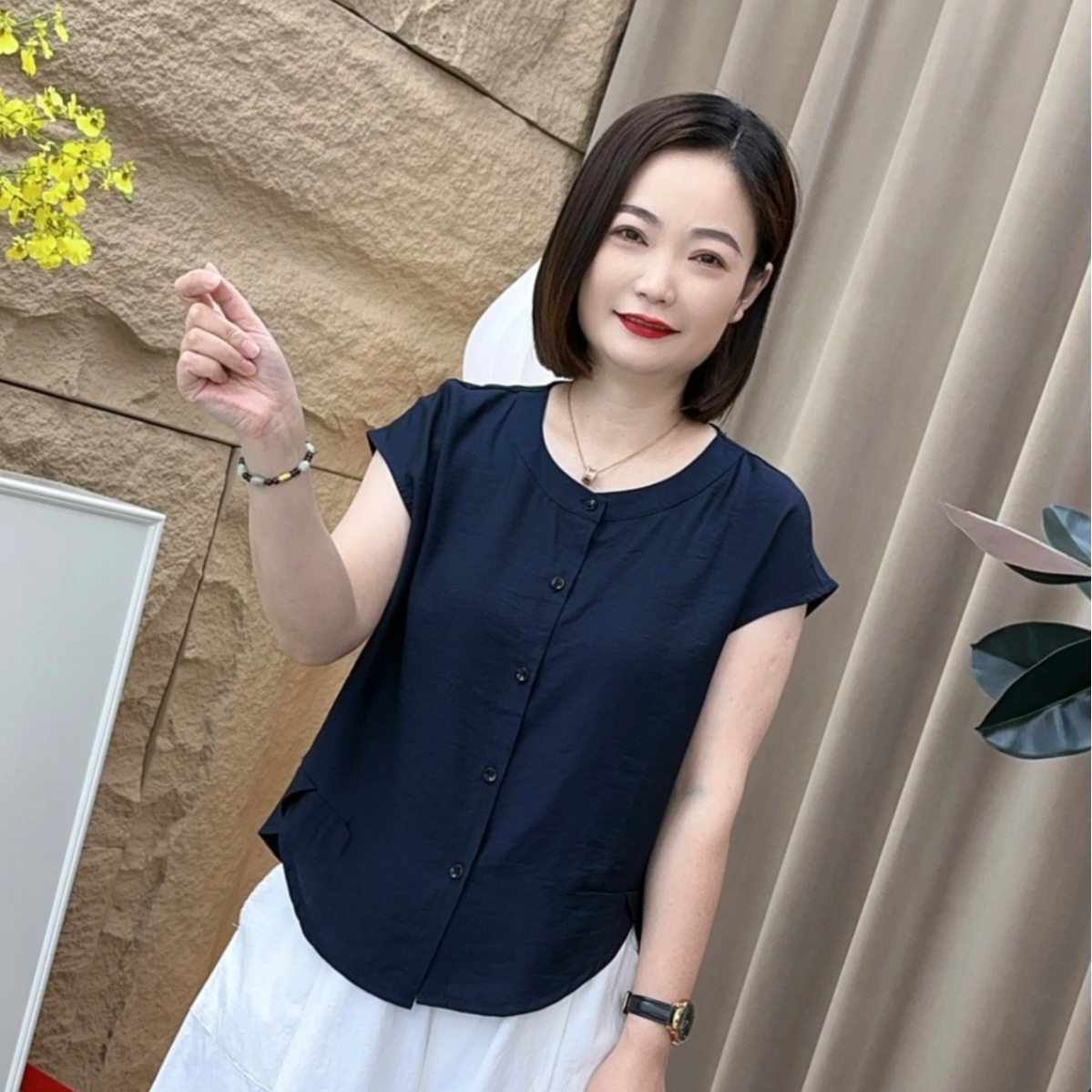 0717夏季爆款新款显瘦休闲洋气宽松衬衫上衣女