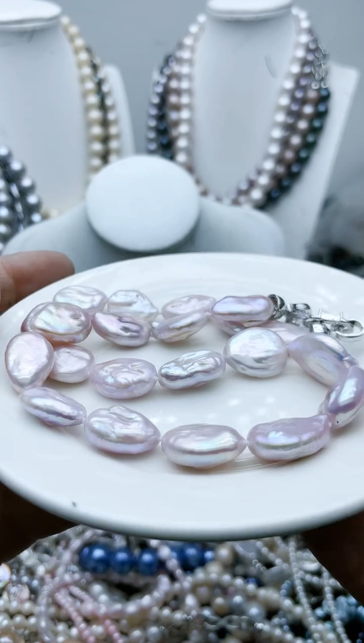 【闪购商品】淡水珍珠颈饰钛钢3