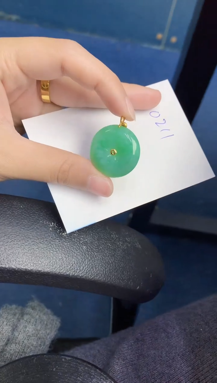 【闪购商品】翡翠颈饰18K金镶嵌0000000001