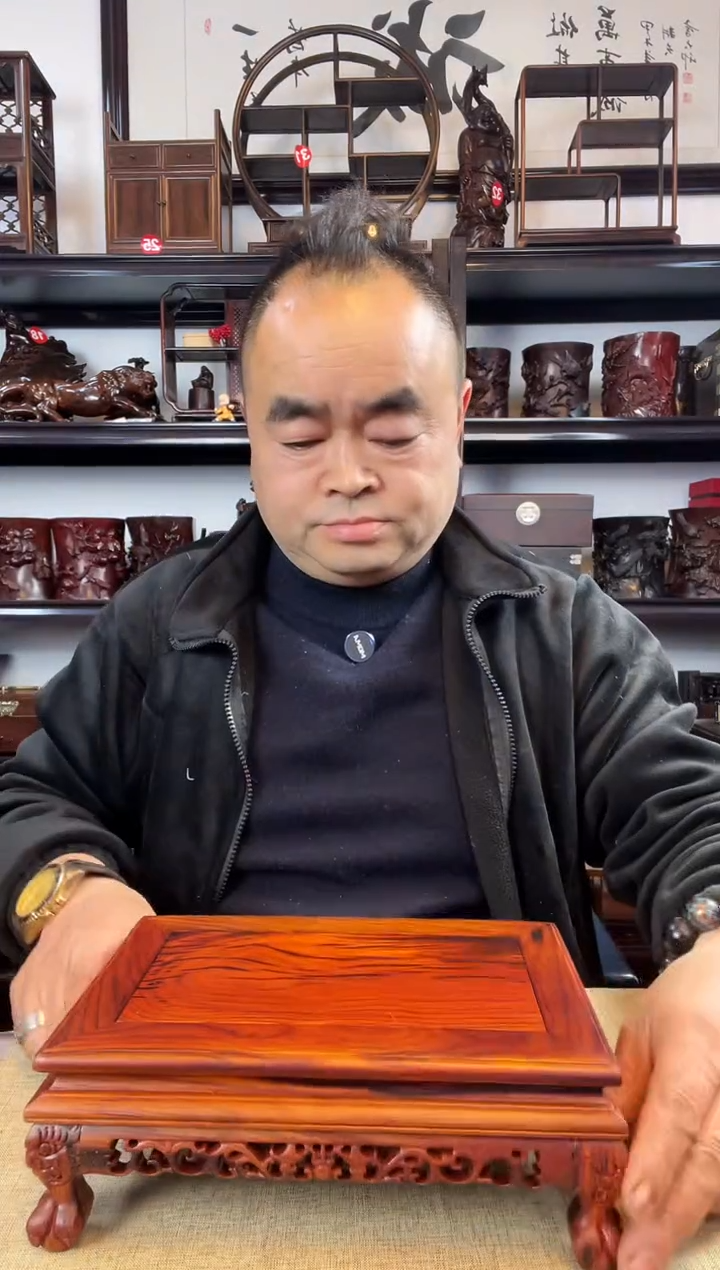 木老李红木工艺品807瑕疵