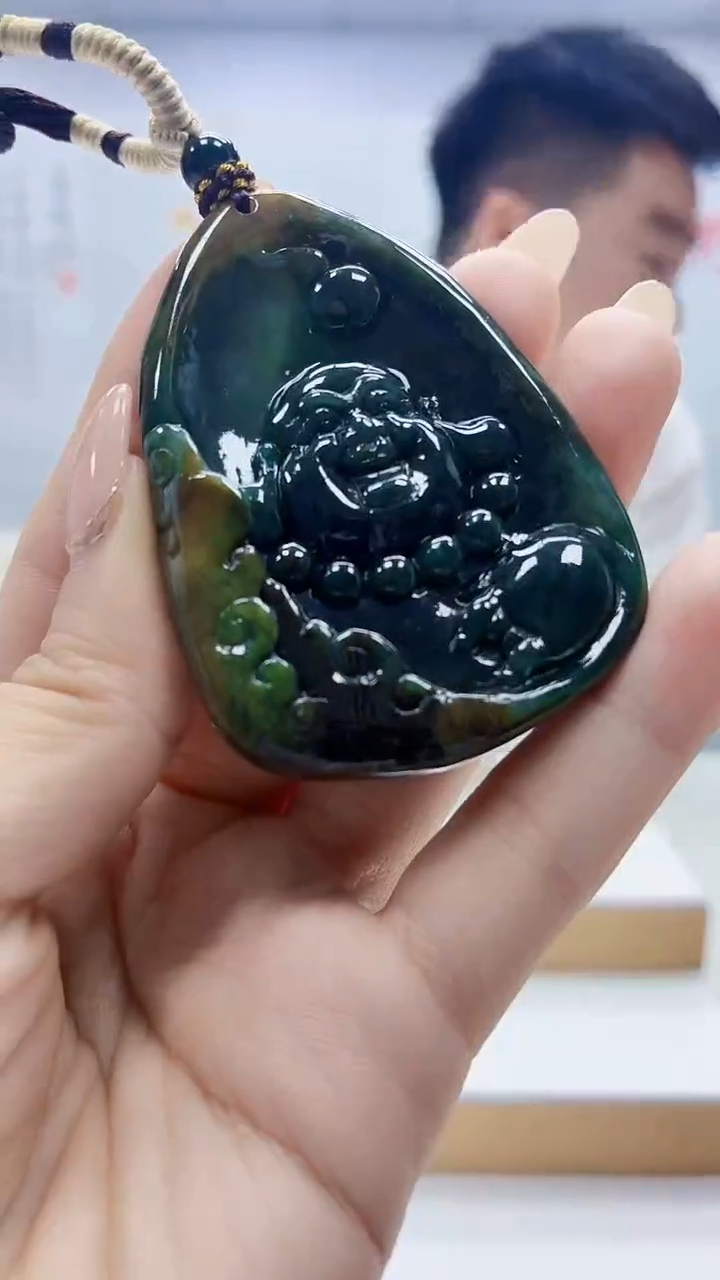 未镶嵌定制翡翠5028ty-毛货挂件12