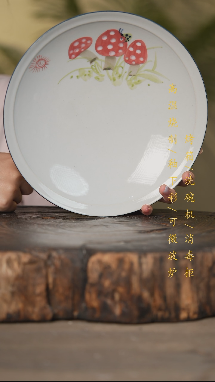 碗景德镇高温釉下彩可微波烤箱洗碗机