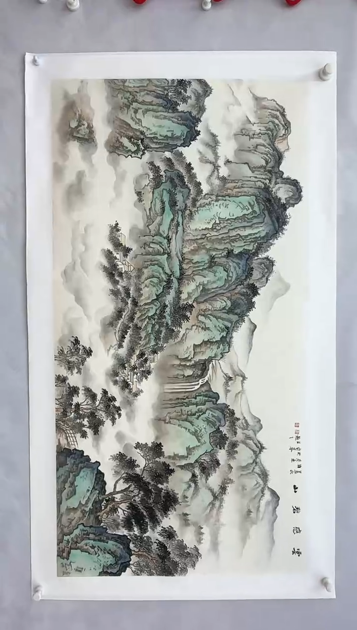 【闪购商品】折扇1北宗国画院副院长郭彦东