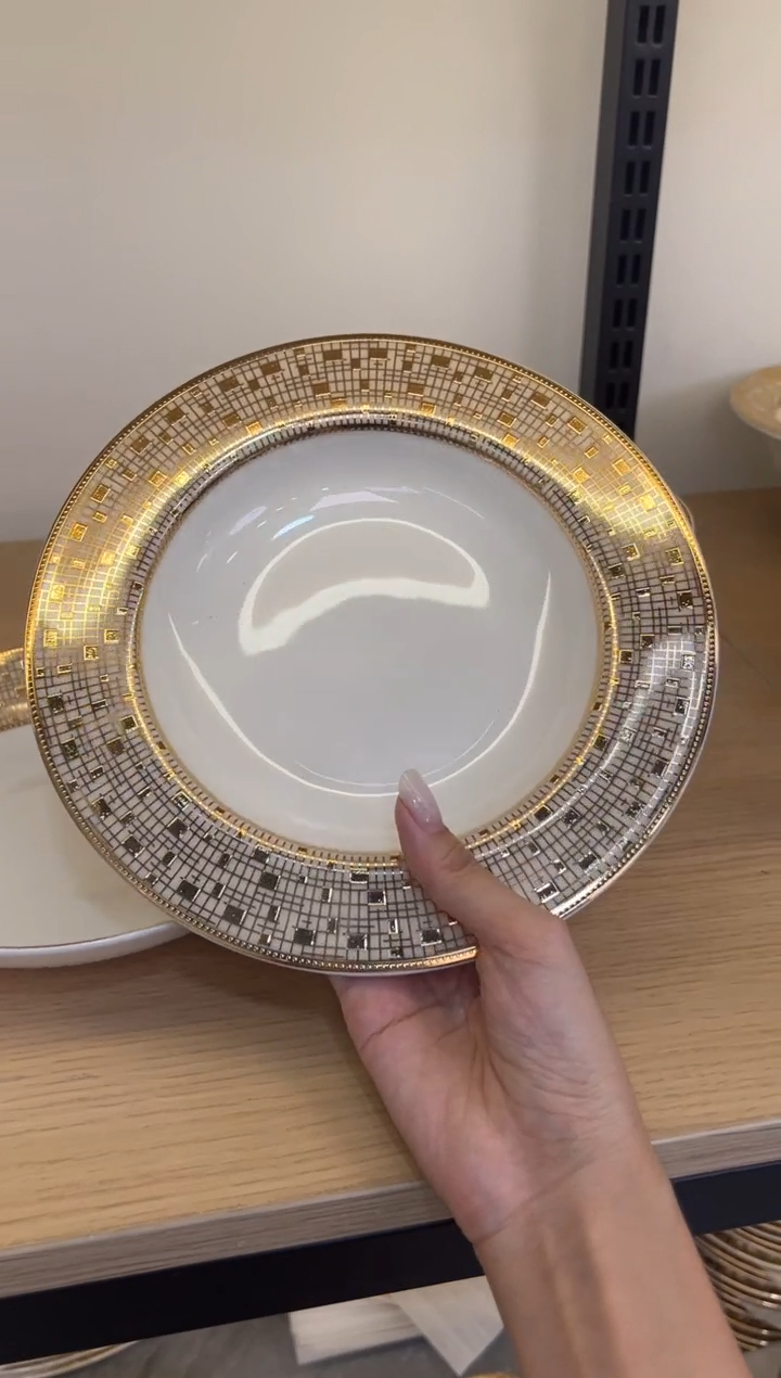 瓷片8.5寸草帽盘2个一单