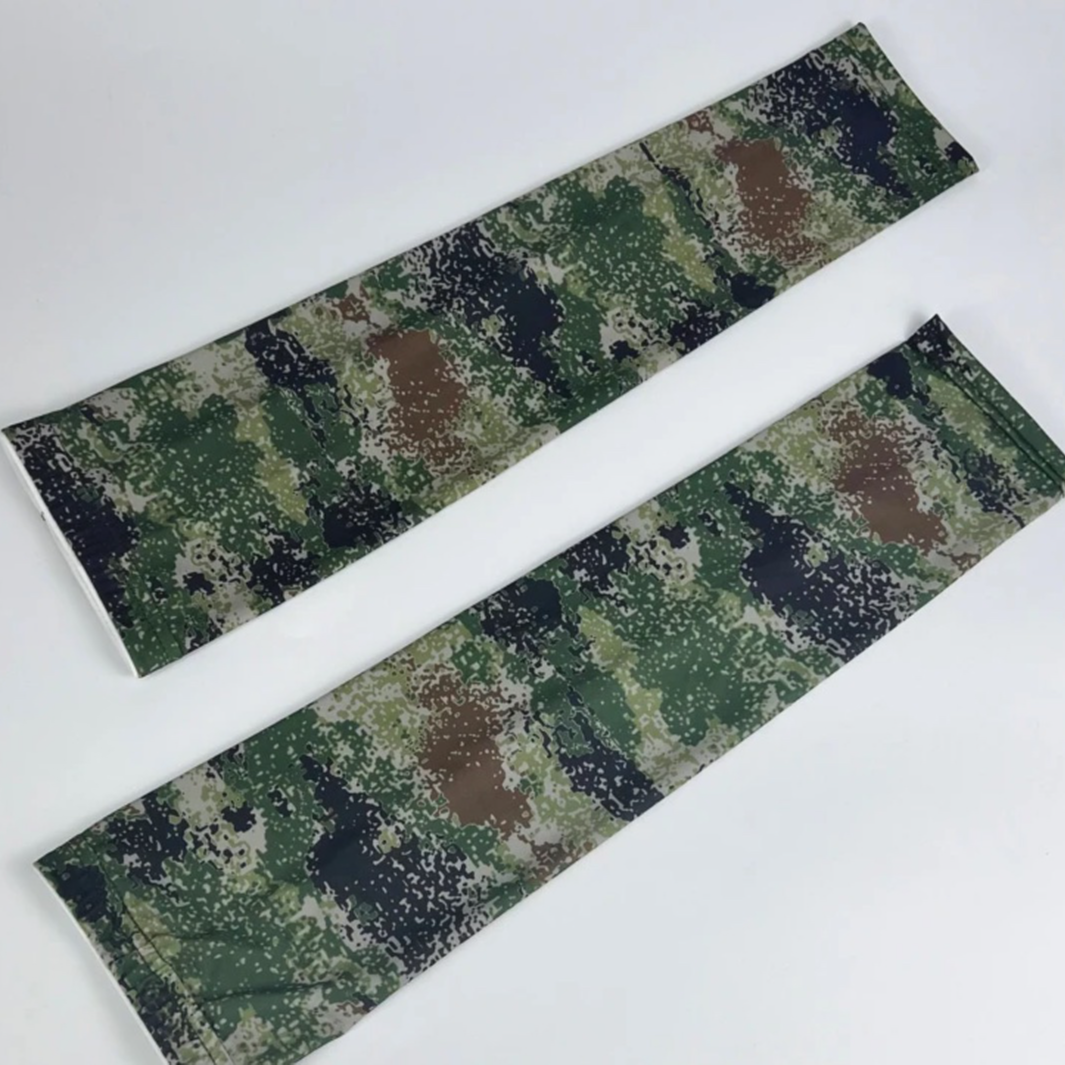 运动冰丝迷彩户外防晒冰袖实用防护装备