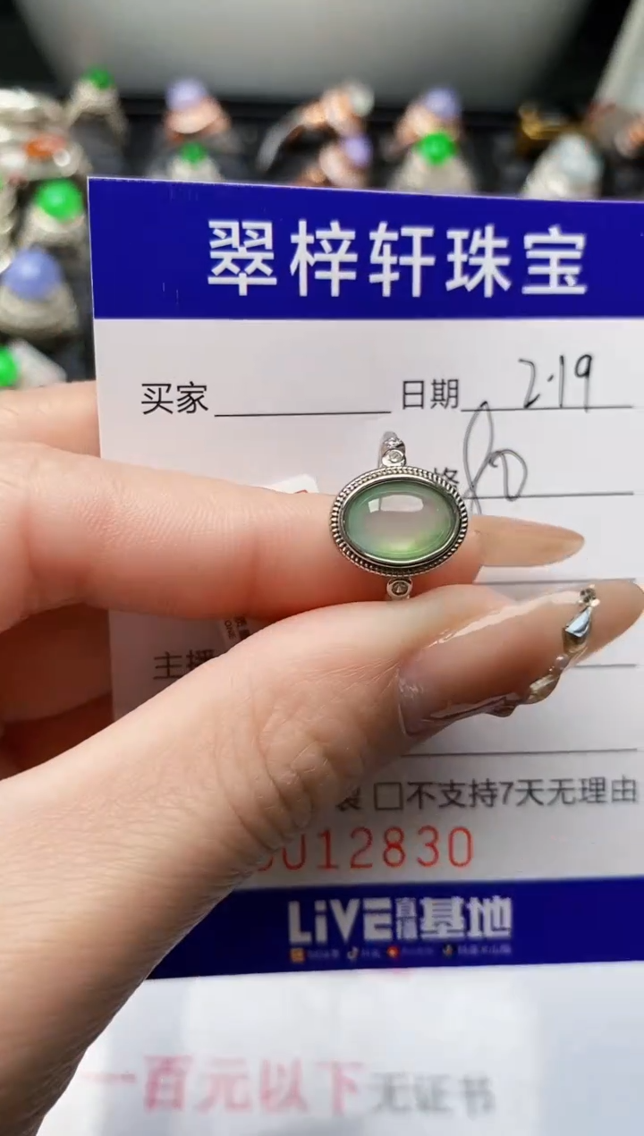 【闪购商品】翡翠戒指银S925镶嵌/2830