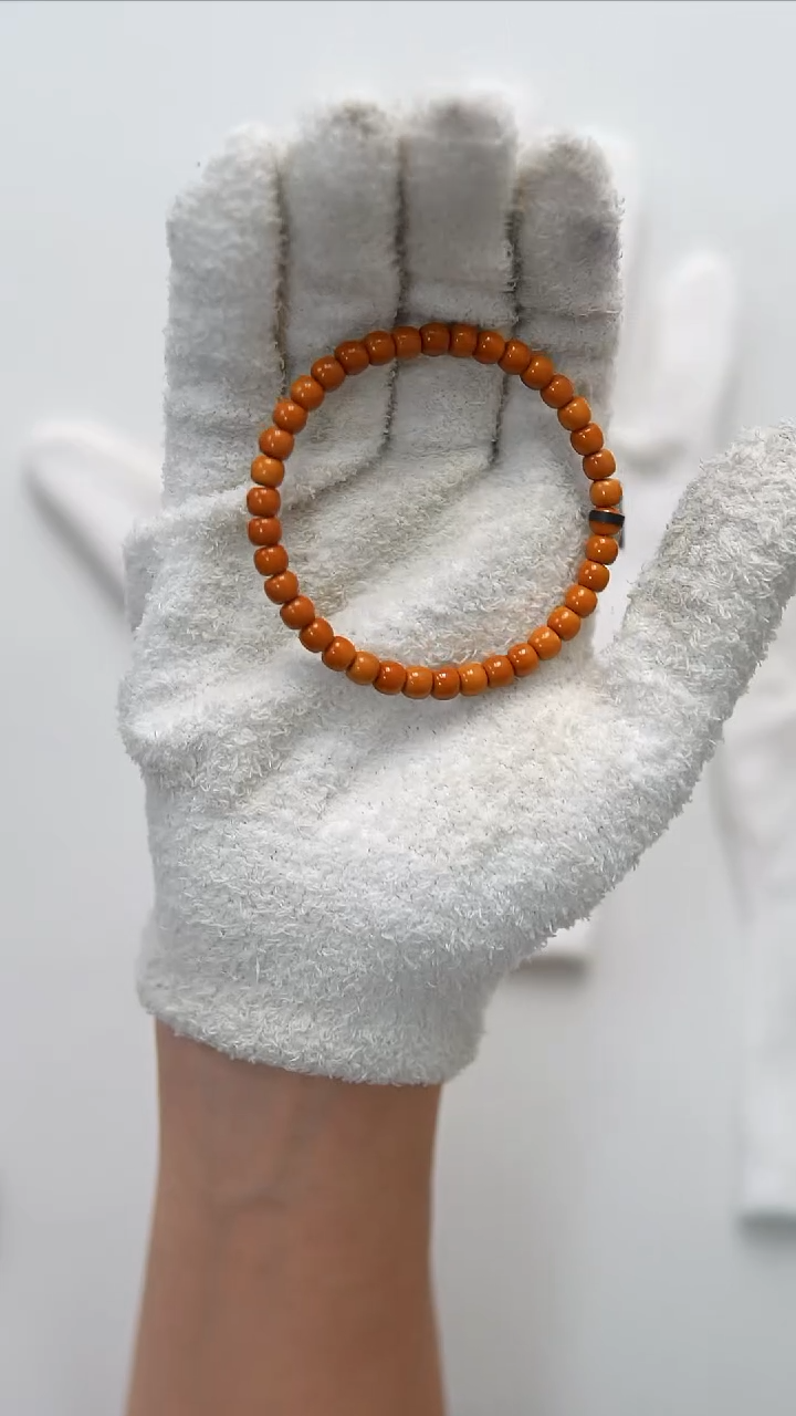 手串橄榄核6.0mm 微瑕老挝核尖单圈