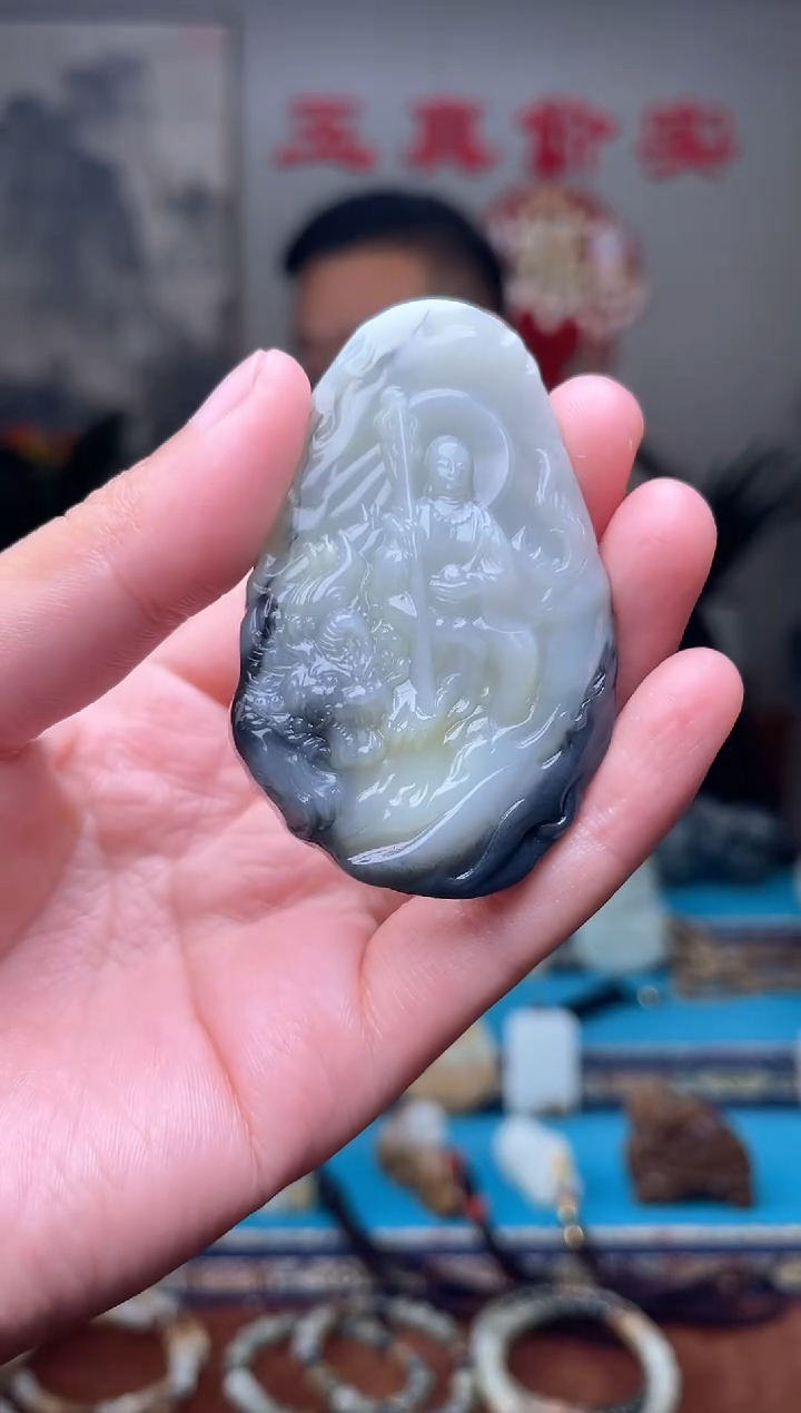 和田玉未镶嵌挂件1