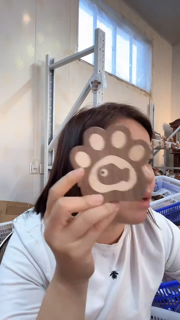 木北美黑胡桃猫爪鱼杯垫