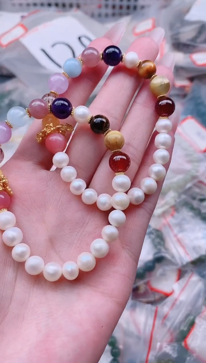 淡水珍珠手绳未镶嵌多样性发拍一发一