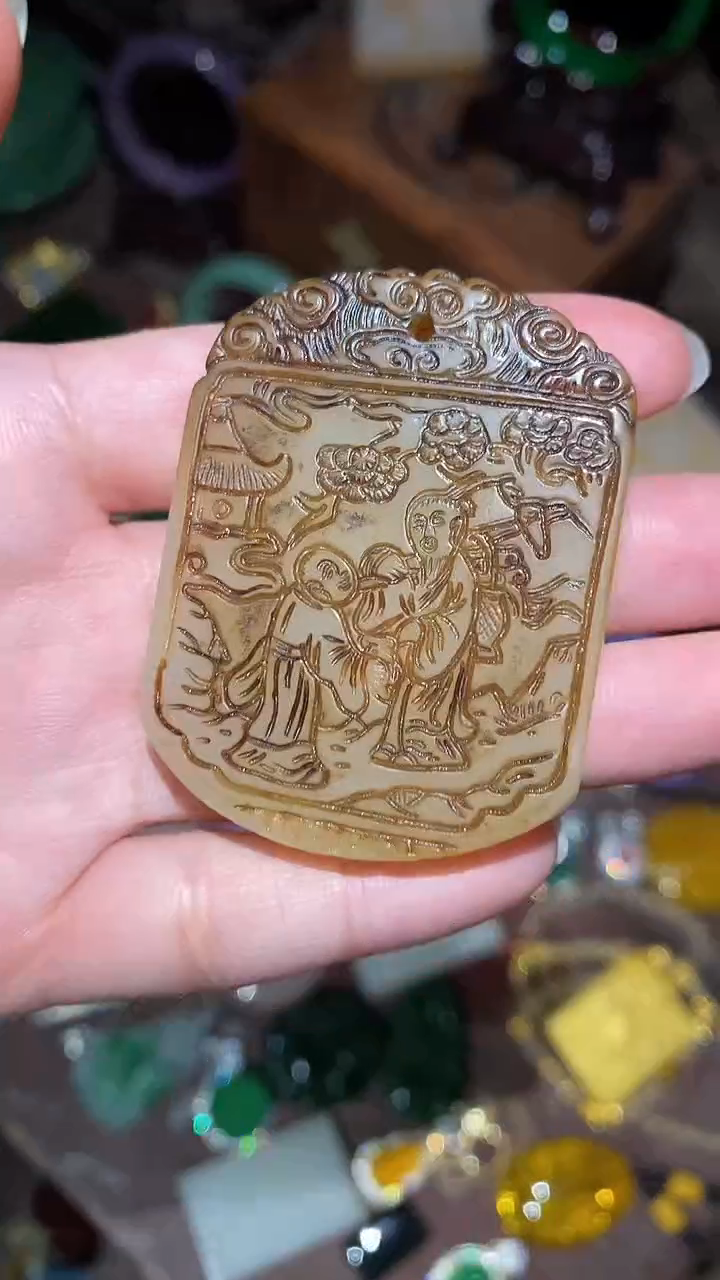 和田玉未镶嵌颈饰永玉阁精品专属摆件