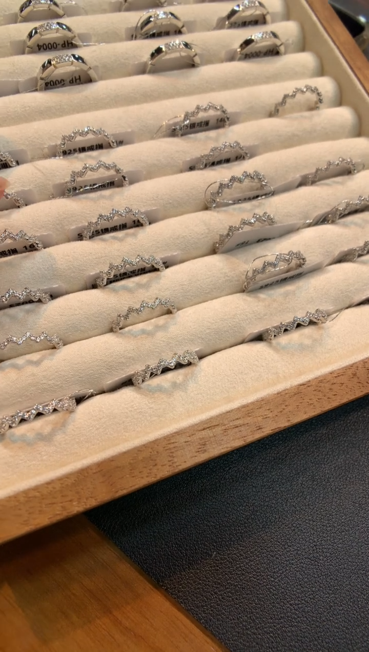 925银无戒指戒指#16  多样性发一件