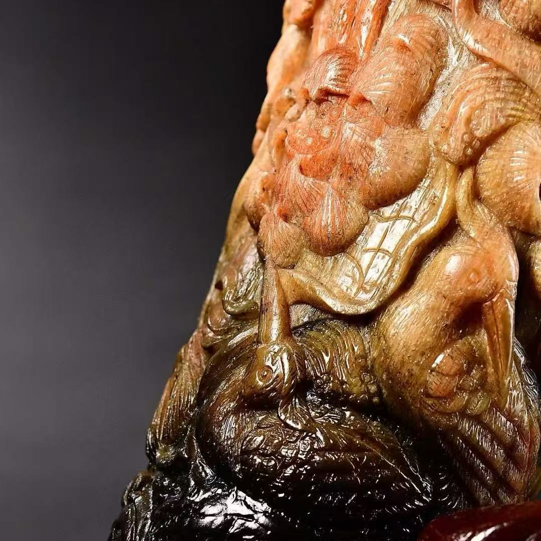 天然文玩精美复古雕刻摆件