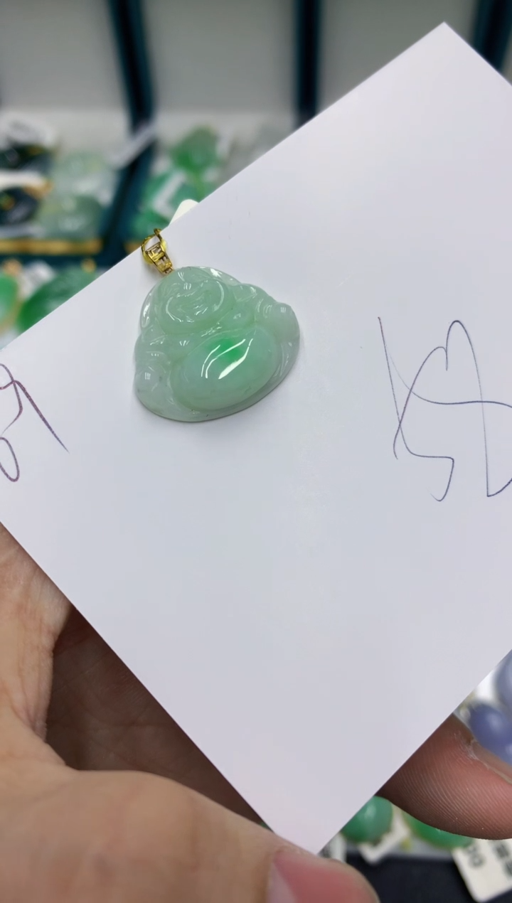 【闪购商品】翡翠颈饰18K金镶嵌号链接111111