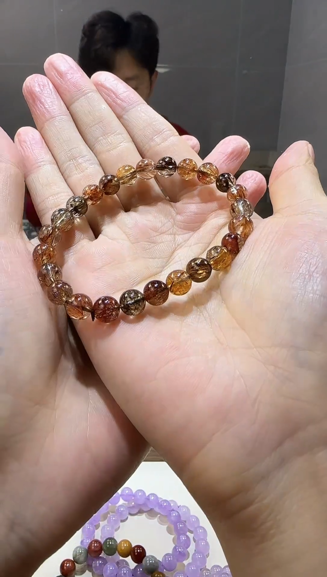 【闪购商品】水晶手链未镶嵌顺发黑金超七7+