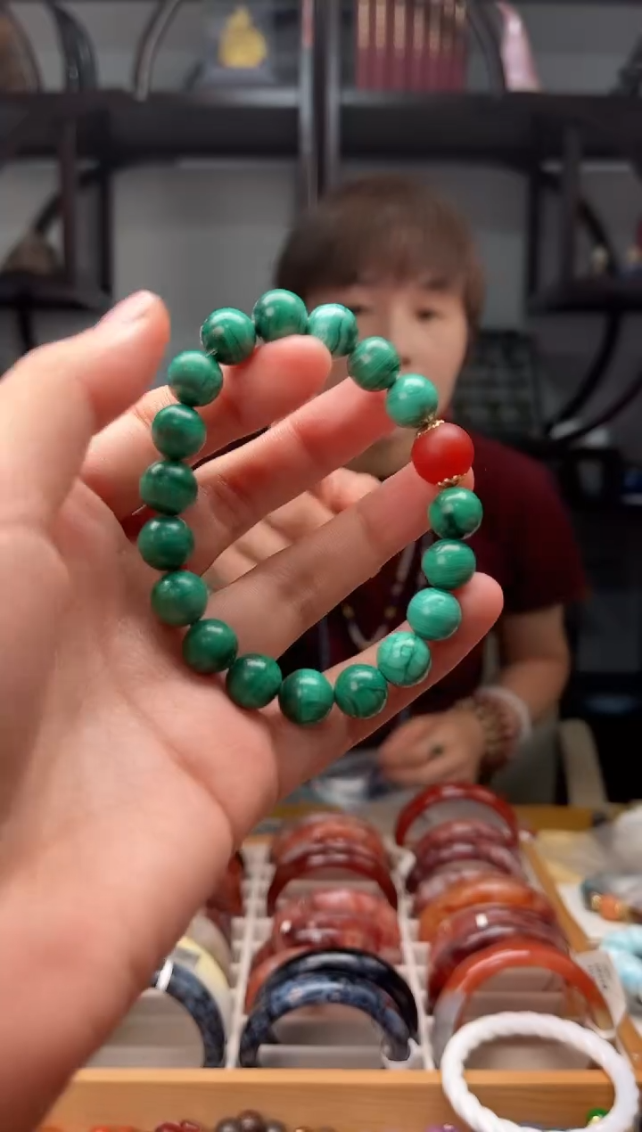未镶嵌孔雀石手链多宝手串