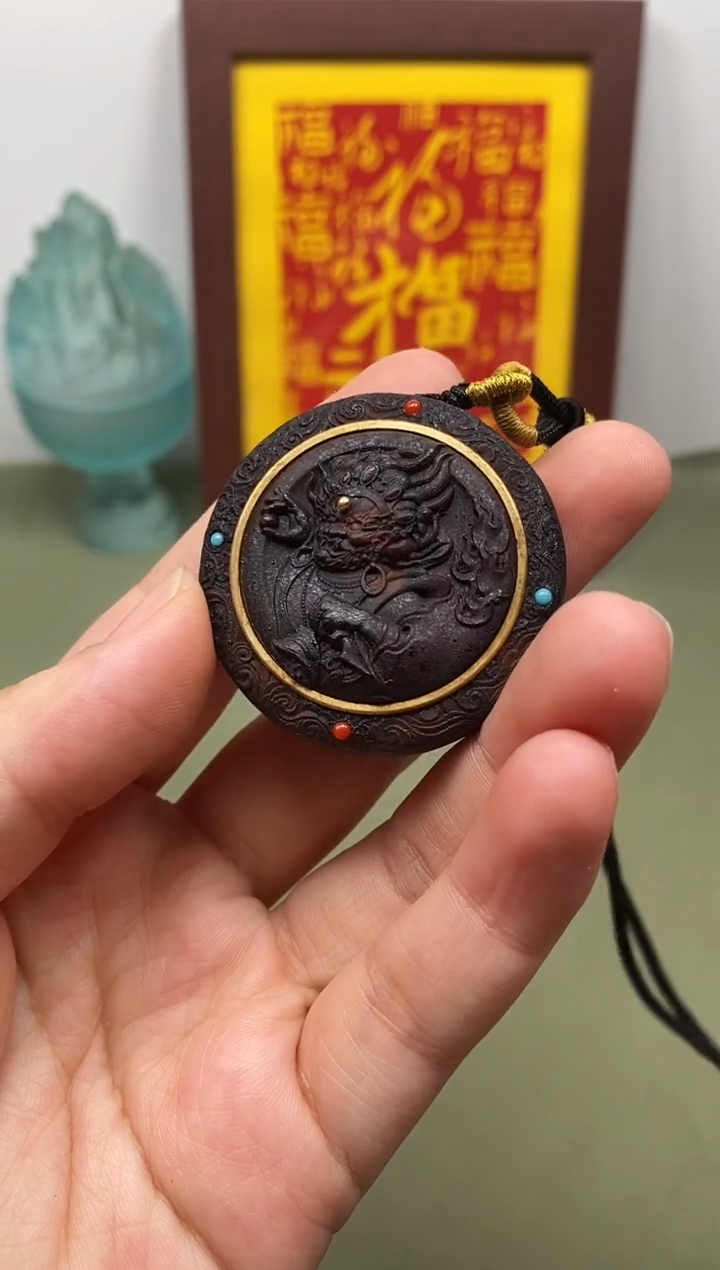 木缅甸小叶降真香大黑天卡卡脖挂