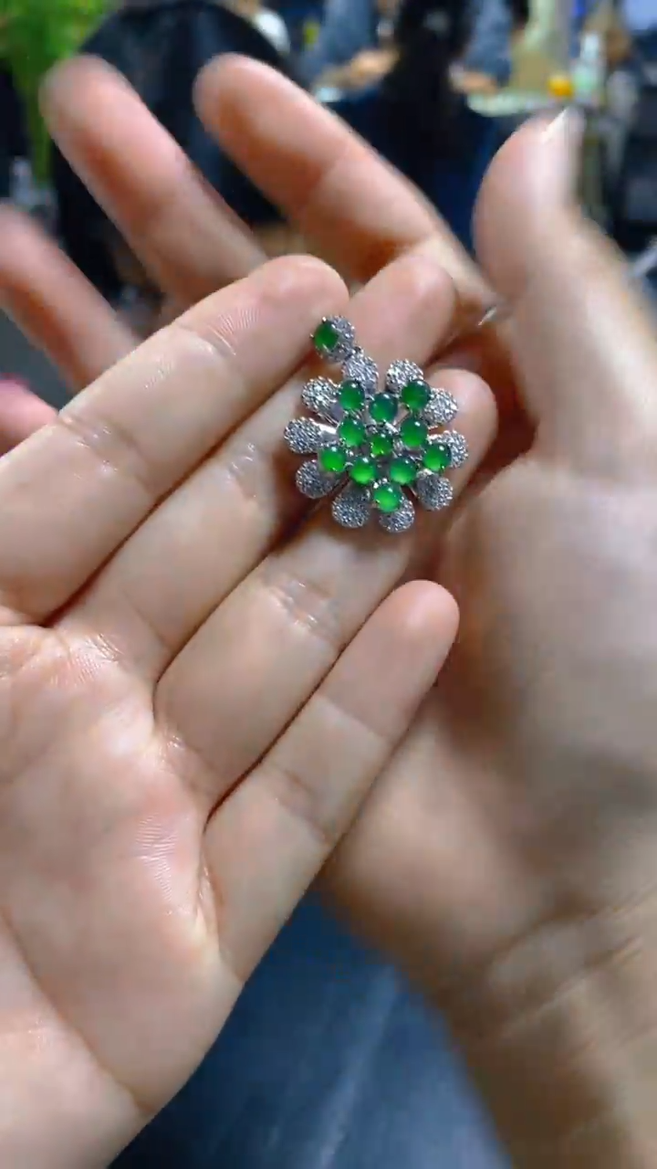 【闪购商品】翡翠吊坠(赠链)未镶嵌0649267412多样性发一