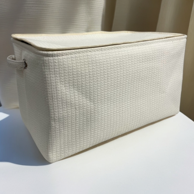 【香风款】裤子收纳带盖带拉链家居衣服宿舍可折叠收纳筐简约