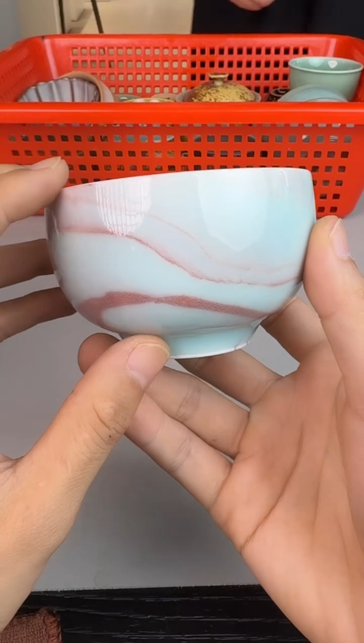 青瓷手工茶器不带礼盒包邮微瑕