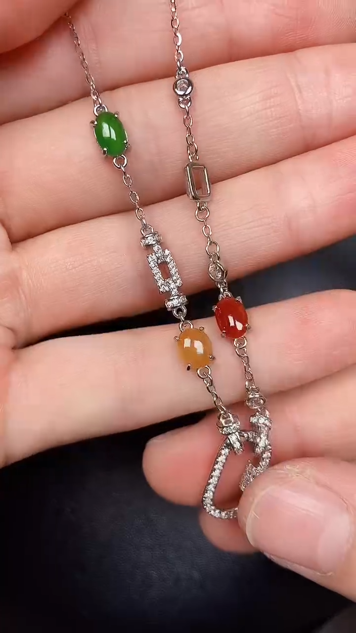 银S925镶嵌戒指翡翠1110