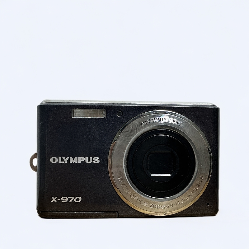 99新 Olympus/奥林巴斯 X970黑色CCD高清1200万像素配件搭配齐