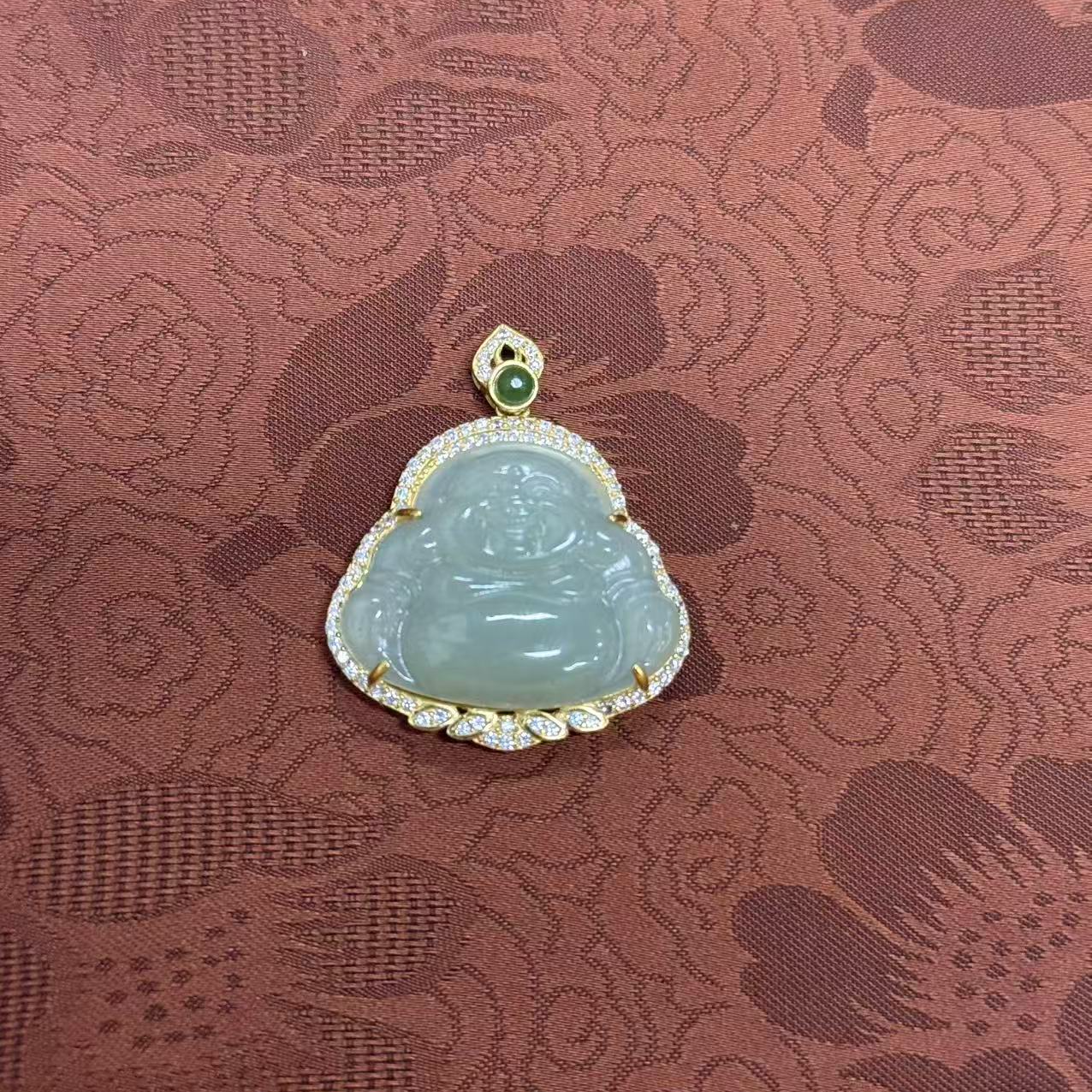 【普陀山欢喜】和田玉佛公吊坠（发货多样性一件） D2404