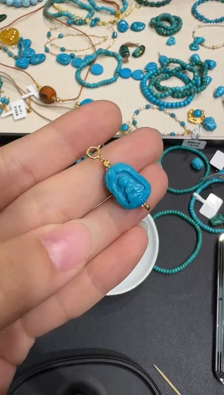 18K金镶嵌绿松石饰品X0102-1195-179