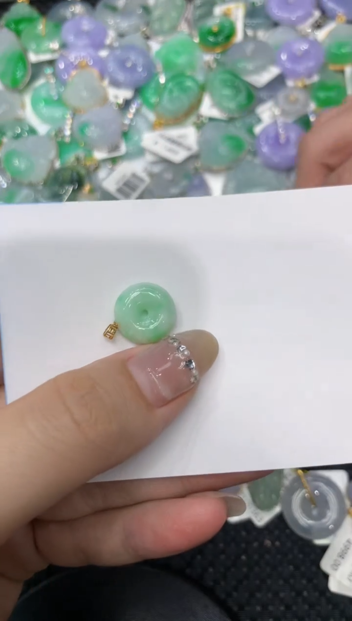 【闪购商品】翡翠颈饰18K金镶嵌222222222