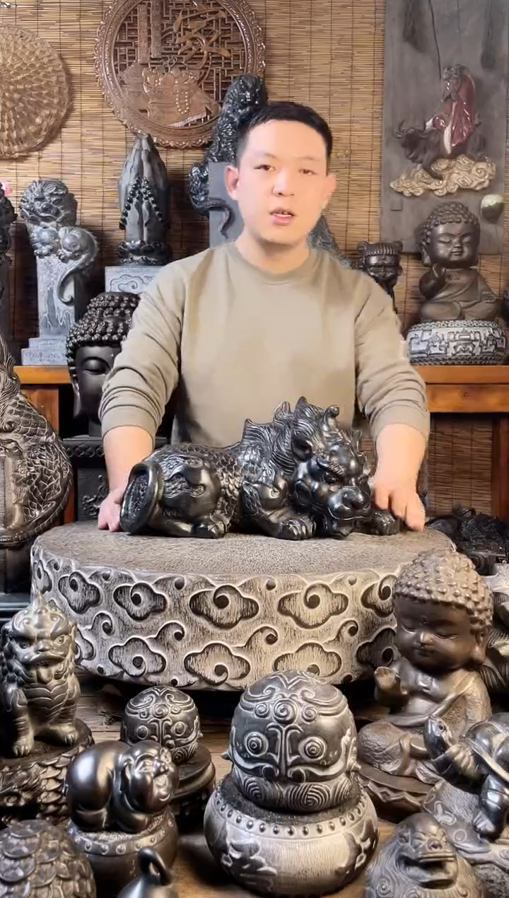 【闪购商品】40貔貅天然青石雕刻