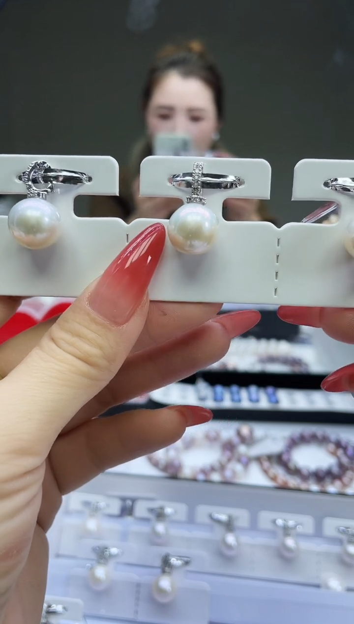 未镶嵌吊坠淡水珍珠白色系吊坠